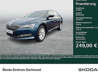 Gebraucht Skoda Superb Style 200 PS (147 kW) 2022 Blau Kombi