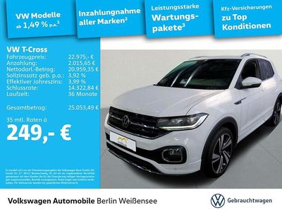 Weiß Gebraucht 2022 VW T-Cross Style SUV | 22.975 € (Teuer)