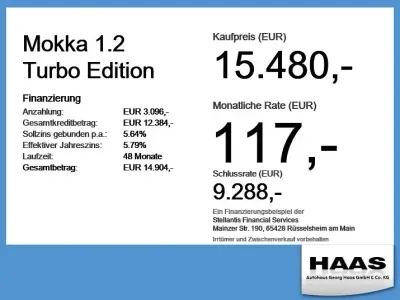 Gebraucht Opel Mokka Edition 131 PS (96 kW) 2023 Schwarz SUV