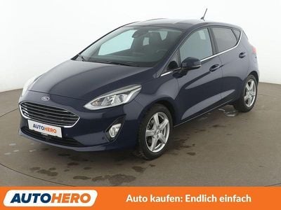 Blau Gebraucht 2020 Ford Fiesta Titanium Kleinwagen | 13.390 € (Etwas zu teuer)