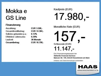 Gebraucht Opel Mokka-e GS Line 100 kW (136 PS) 2023 Karbon schwarz (metallic) SUV