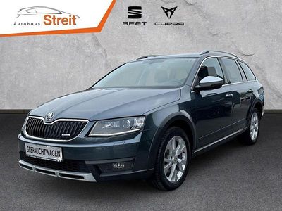 Gebraucht Skoda Octavia Scout 4x4 184 PS (135 kW) 2014 Grau) metalgrau metallic (grau Kleinwagen