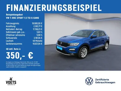 Gebraucht VW T-Roc Sportline 150 PS (110 kW) 2020 Blau SUV