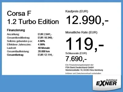 Brugt Opel Corsa Edition 101 HK (74 kW) 2023 Rød Hatchback