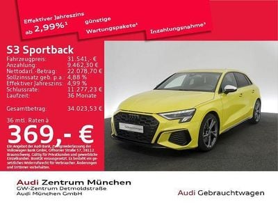 Begagnad Audi S3 Design 310 HK (228 kW) 2023 Gul Sedan