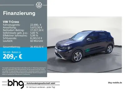 Gebraucht VW T-Cross Life 116 PS (85 kW) 2025 Schwarz SUV
