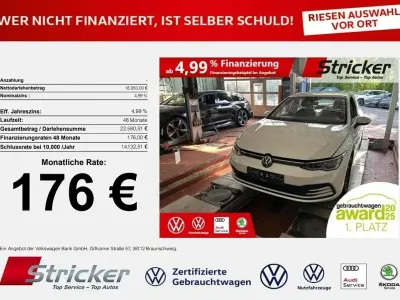 Gebraucht VW Golf VIII Life 131 PS (96 kW) 2024 Weiß Limousine