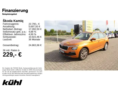 Gebraucht Skoda Kamiq Selection 116 PS (85 kW) 2025 Phoenixorange metallic SUV