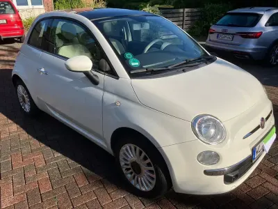 Gebraucht Fiat 500 Lounge 69 PS (50 kW) 2013 Weiß Kleinwagen