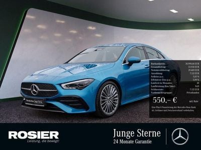 Blau / hyperblau (metallic) Gebraucht 2023 Mercedes CLA220 AMG Limousine | 41.890 € (Teuer)