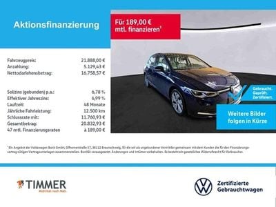 Gebraucht VW Golf VIII Style 150 PS (110 kW) 2022 Blau Limousine