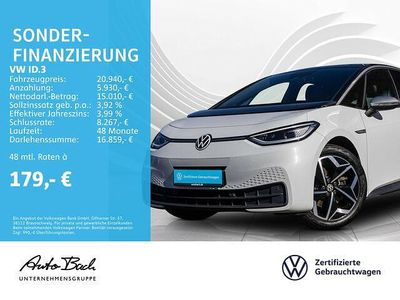 Gebraucht VW ID.3 Pro Performance 150 kW (204 PS) 2020 Weiß Kleinwagen