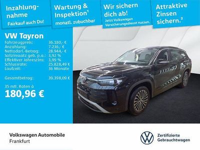 Brugt VW Tayron Life 150 HK (110 kW) 2025 Sort SUV