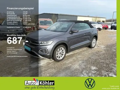 Gebraucht VW T-Roc Cabriolet Style 150 PS (110 kW) 2025 Rauchgrau (metallic) Cabrio