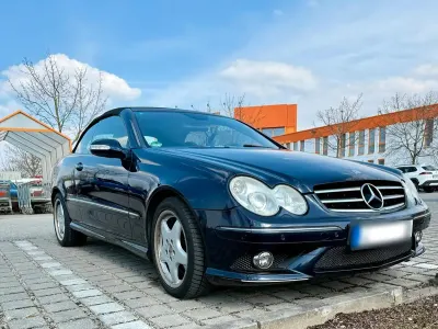 Gebraucht Mercedes CLK200 163 PS (119 kW) 2007 Blau Cabrio