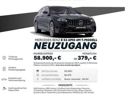 Usata Mercedes E53 AMG AMG 457 CV (336 kW) 2021 Grigio Berlina