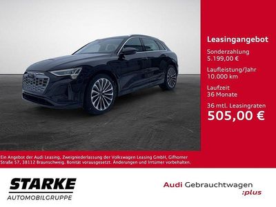 Gebraucht Audi Q8 e-tron S-Line 250 kW (340 PS) 2024 Mythosschwarz metallic SUV