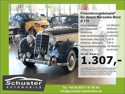 Gebraucht Mercedes A170 52 PS (38 kW) 1950 Blau/weiß[blau] Cabrio