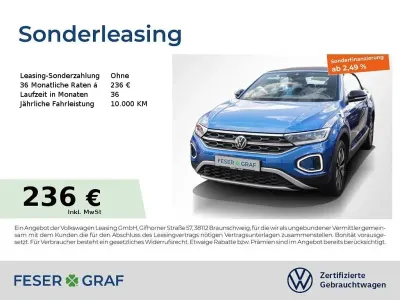 Gebraucht VW T-Roc Cabriolet Goal 116 PS (85 kW) 2025 Blau Cabrio