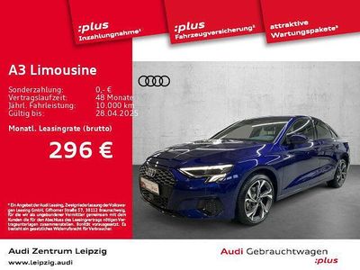 Gebraucht Audi A3 Advanced Plus 116 PS (85 kW) 2024 Navarrablau metallic Limousine