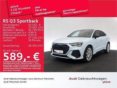 Blau Gebraucht 2021 Audi RS Q3 Sportback Sport SUV | 53.242 € (Fairer Preis)