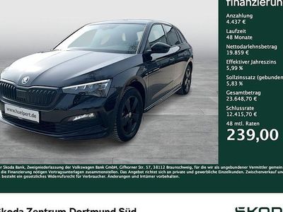 Usata Skoda Scala Monte Carlo 150 CV (110 kW) 2022 Nero Utilitaria