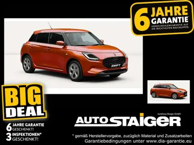 Neu Suzuki Swift Comfort 83 PS (61 kW) 2025 Orange Kleinwagen