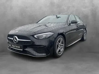 Gebraucht Mercedes C220 AMG line 197 PS (144 kW) 2024 Unilack schwarz uni Limousine