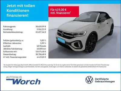 Käytetty VW T-Roc R-line Edition 150 HP (110 kW) 2025 Musta Katumaasturi