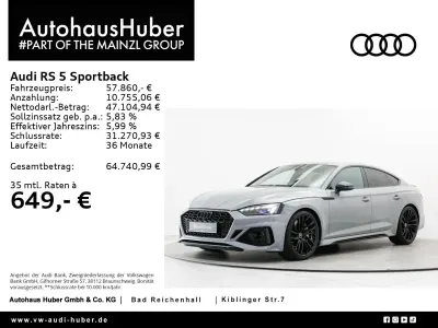 Gebraucht Audi RS5 Sportback Ambiente 450 PS (330 kW) 2022 Nardograu Limousine