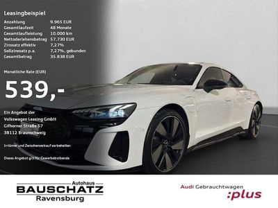 Weiss Gebraucht 2022 Audi e-tron GT quattro Comfort Limousine | 55.980 € (Etwas zu teuer)