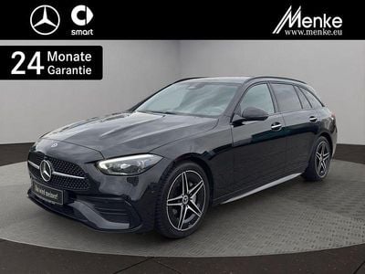 Gebraucht Mercedes C220 AMG 200 PS (147 kW) 2024 Unilack schwarz uni Kombi