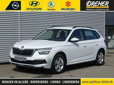 Gebraucht Skoda Kamiq Ambition 110 PS (80 kW) 2022 Moonweiss metallic SUV