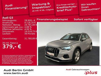 Florettsilber metallic Gebraucht 2021 Audi Q3 Advanced SUV | 28.900 € (Guter Preis)
