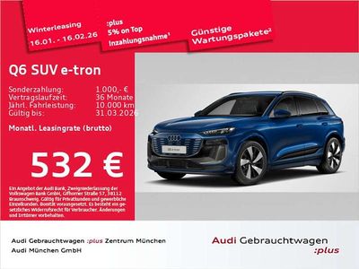 Ascariblau metallic Gebraucht 2024 Audi Q6 e-tron Ambiente SUV | 59.139 € (Superpreis)