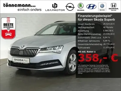 Gebraucht Skoda Superb Ambition 150 PS (110 kW) 2024 Brilliant silber Kombi