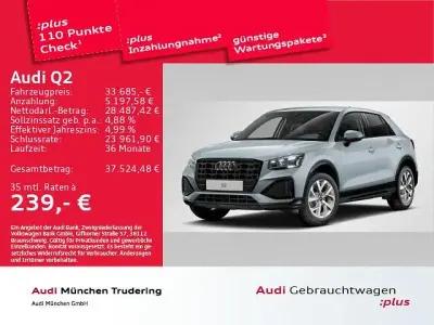 Second-hand Audi Q2 Advanced Plus 150 CP (110 kW) 2025 Gri SUV