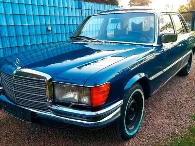 Brugt Mercedes S280 156 HK (114 kW) 1979 Blå Sedan