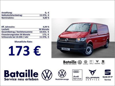 Usata VW Transporter 102 CV (75 kW) 2019 Rosso Furgone