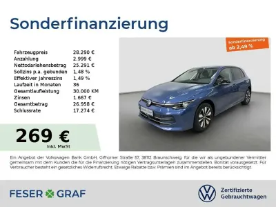 Gebraucht VW Golf VIII Goal 150 PS (110 kW) 2025 Anemonenblau metallic Limousine