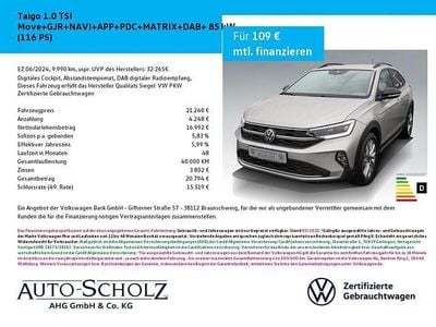 Gebraucht VW Taigo Move 116 PS (85 kW) 2024 Silber SUV