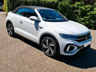Gebraucht VW T-Roc Cabriolet R-line 150 PS (110 kW) 2022 Weiß Cabrio