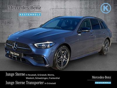 Lack sodalithblau Gebraucht 2025 Mercedes C220 AMG Kombi | 48.990 €