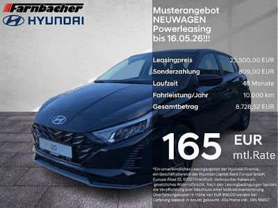 Nuova Hyundai i20 Trend 90 CV (66 kW) 2026 Nero Utilitaria
