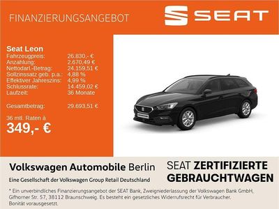 Neu Seat Leon Style 116 PS (85 kW) 2026 Mitternachtsschwarz/mitternach Kombi