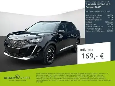 Gebraucht Peugeot 2008 Allure 130 PS (95 kW) 2023 Schwarz SUV