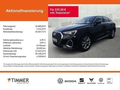 Usata Audi Q3 Sportback S-Line 150 CV (110 kW) 2023 Nero SUV