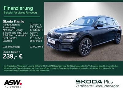 Gebraucht Skoda Kamiq Style 150 PS (110 kW) 2021 Schwarzmagic perleffekt SUV