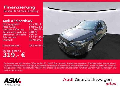 Gebraucht Audi A3 S-Line 150 PS (110 kW) 2022 Mythosschwarz metallic Limousine