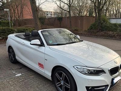 Usata BMW 220 Sport Line 190 CV (139 kW) 2015 Bianco Cabrio